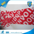 China supplier Tamper evident security tape void label custom printing and add serial number